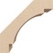 Ekena Millwork 5-inch W x 8-inch D x 8-inch H Merced Rough Cedar Woodgrain TimberThane Knee Brace, Primed BRCUR05X08X08MRCRCPR - alternate 3